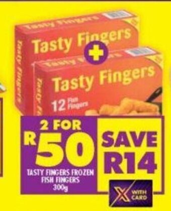 Shoprite Tasty Fingers Frozen Fish Fingers 300g offer