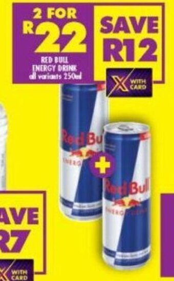 Shoprite Red Bull Energy Drink All Variants 250ml offer