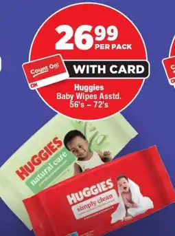 OK Foods Huggies Baby Wipes offer