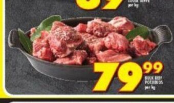 Shoprite Bulk Beef Potjiekos per kg offer