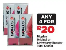 OK Foods Bioplus Original or Strawberry Booster Sachet offer