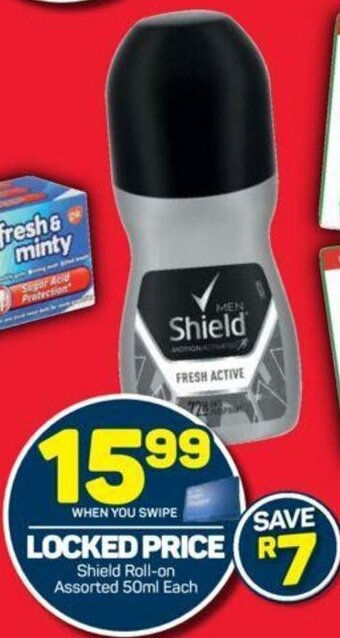 Pick n Pay Shield Roll-On Assorted 50ml each offer