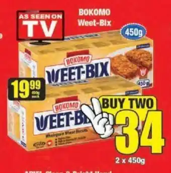 Boxer Bokomo Weet-Bix 2x450g offer