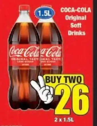 Boxer Coca-Cola Original Soft Drinks 2x1.5L offer