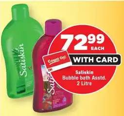 OK Foods Satiskin Bubble Bath offer