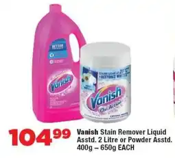 OK Foods Vanish Stain Remover Liquid or Powder offer