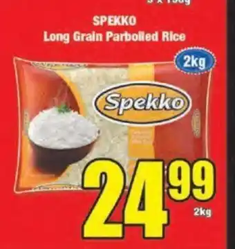 Boxer Spekko Long Grain Parboiled Rice 2kg offer