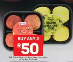 Pick n Pay PnP Golden Delicious, Royal Gala, Honey Red or Top Red Apples 4s offer