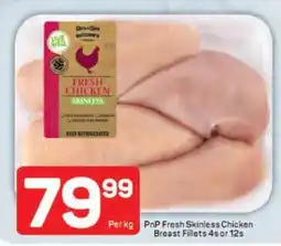 Pick n Pay PnP Fresh Skinless Chicken Breast Fillets 4s or 12s offer