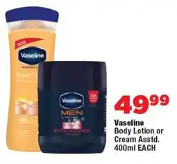 OK Foods Vaseline Body Lotion or Cream offer