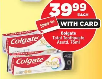 OK Foods Colgate Total Toothpaste offer