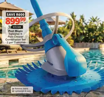 Checkers Pool Magic Splasher II Pool Cleaner Combination Set offer