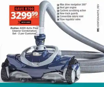 Checkers Zodiac AX20 Activ Pool Cleaner Combination Set offer