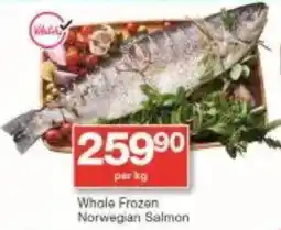 Checkers Whole Frozen Norwegian Salmon offer