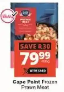 Checkers Cape Point Frozen Prawn Meat offer