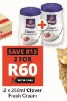 Checkers Clover Fresh Cream offer