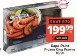 Checkers Cape Point Frozen King Prawns offer