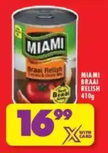 Shoprite Miami braai relish offer