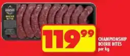Shoprite Championship boerie bites offer