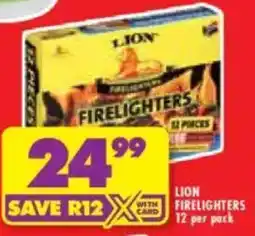 Shoprite Lion firelighters offer