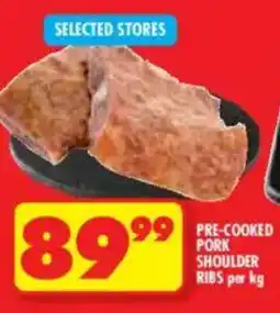 Shoprite Pre-cooked pork shoulder ribs offer