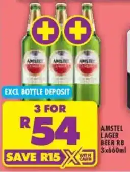 Shoprite Amstel lager beer rb offer