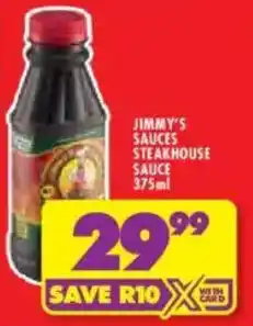 Shoprite Jimmy's sauces steakhouse sauce offer