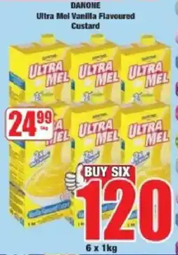 Boxer Danone Ultra Mel Vanilla Flavoured Custard offer