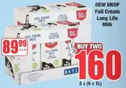 Boxer Dew Drop Full Cream Long Life Milk offer