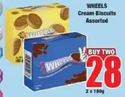 Boxer Wheels Cream Biscuits Assorted offer