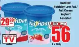 Boxer Danone Nutriday Low Fat/ Full Cream Yoghurt Assorted offer