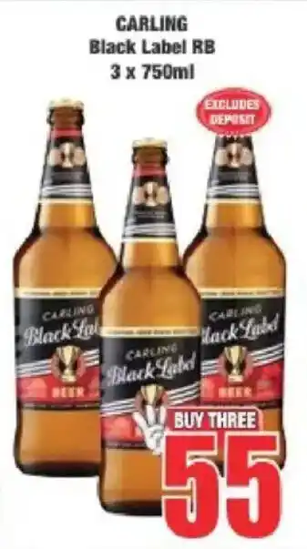 Boxer Carling Black Label RB offer