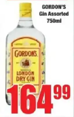 Boxer Gordon's Gin Assorted offer