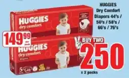Boxer Huggies Dry Comfort Diapers offer