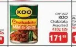 KitKat Cash and Carry Koo Chakalaka Assorted 410g 12s offer