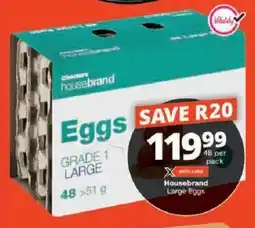 Checkers Housebrand Large Eggs offer