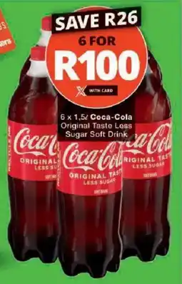 Checkers Coca-Cola Original Taste Less Sugar Soft Drink offer