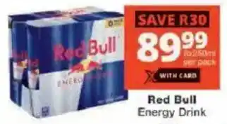 Checkers Red Bull Energy Drink offer