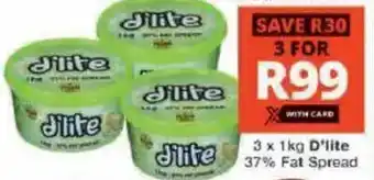 Checkers D'lite 37% Fat Spread offer
