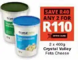Checkers Crystal Valley Feta Cheese offer