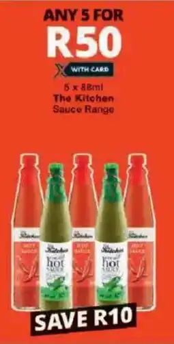 Checkers The Kitchen Sauce Range offer