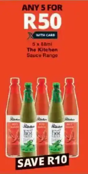 Checkers The Kitchen Sauce Range offer