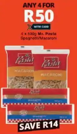 Checkers Mr. Pasta Spaghetti/ Macaroni offer