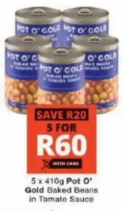 Checkers Pot O' Gold Baked Beans in Tomato Sauce offer