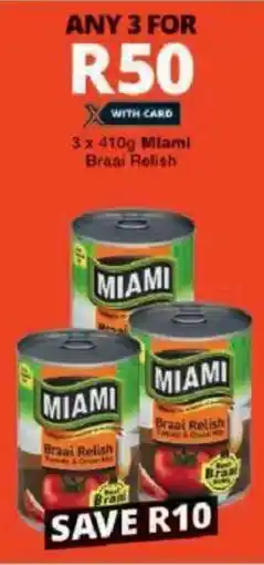 Checkers Miami Braai Relish offer