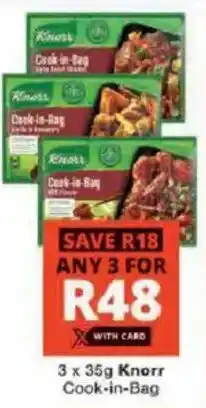Checkers Knorr Cook-in-Bag offer
