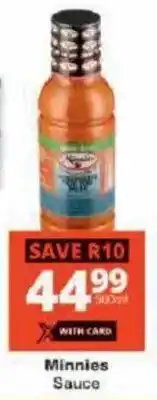 Checkers Minnies Sauce offer