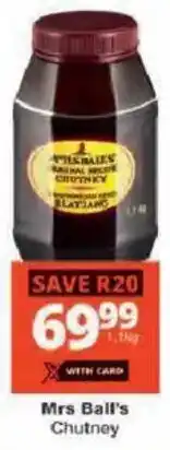 Checkers Mrs Ball's Chutney offer