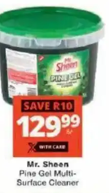 Checkers Mr. Sheen Pine Gel Multi-Surface Cleaner offer