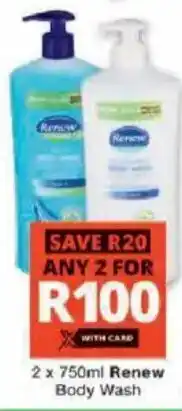 Checkers Renew Body Wash offer